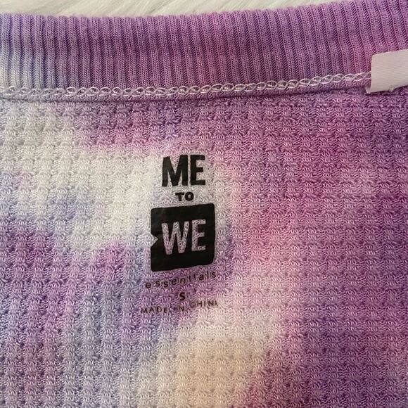 Me To We Tie Dye Waffle Knit Crop - Picture 3 of 6